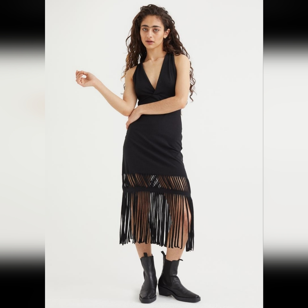 Trendy fringe dress